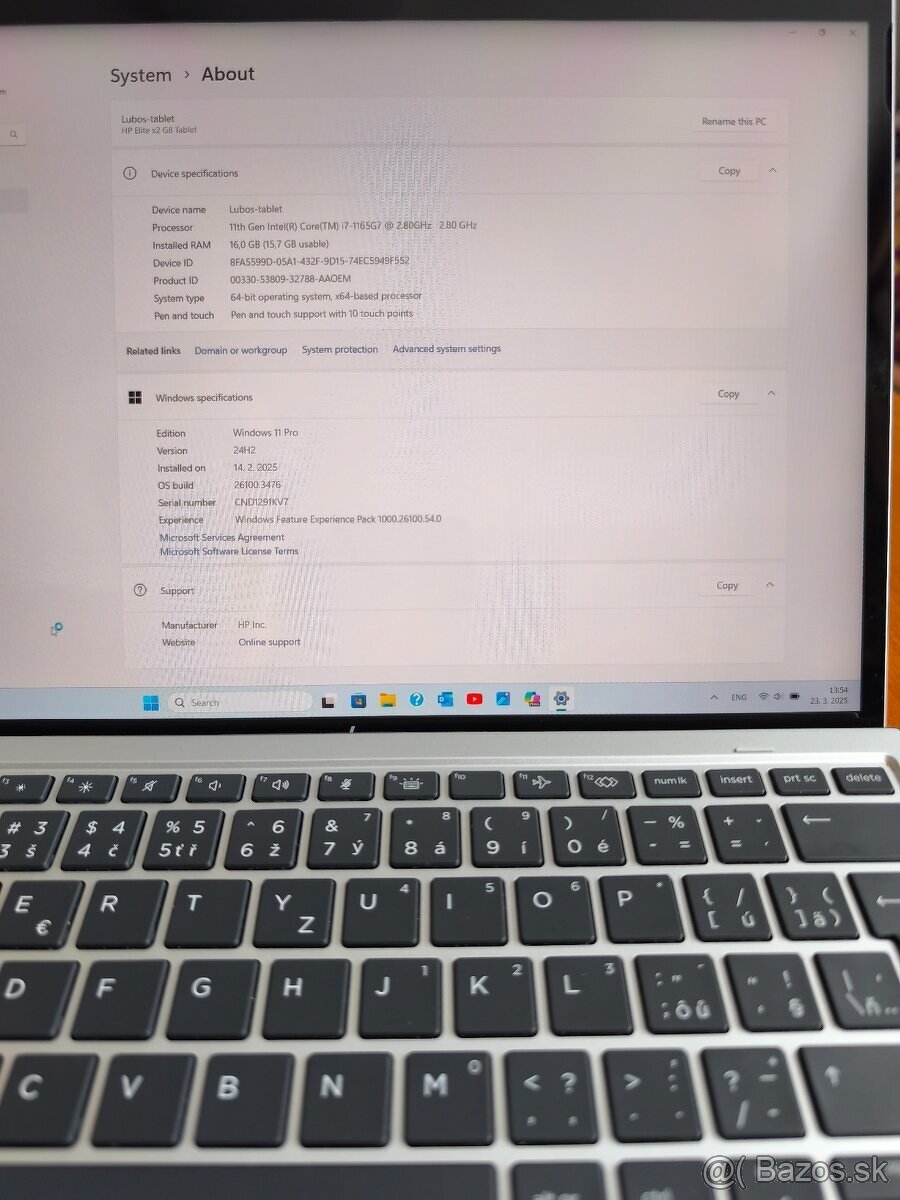 HP Elite X2 tablet / notebook 2in1 - 3