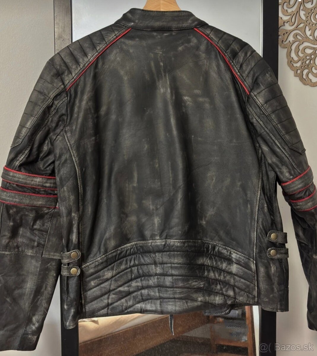 Pánska kožená bunda veľ.L-nová - 3