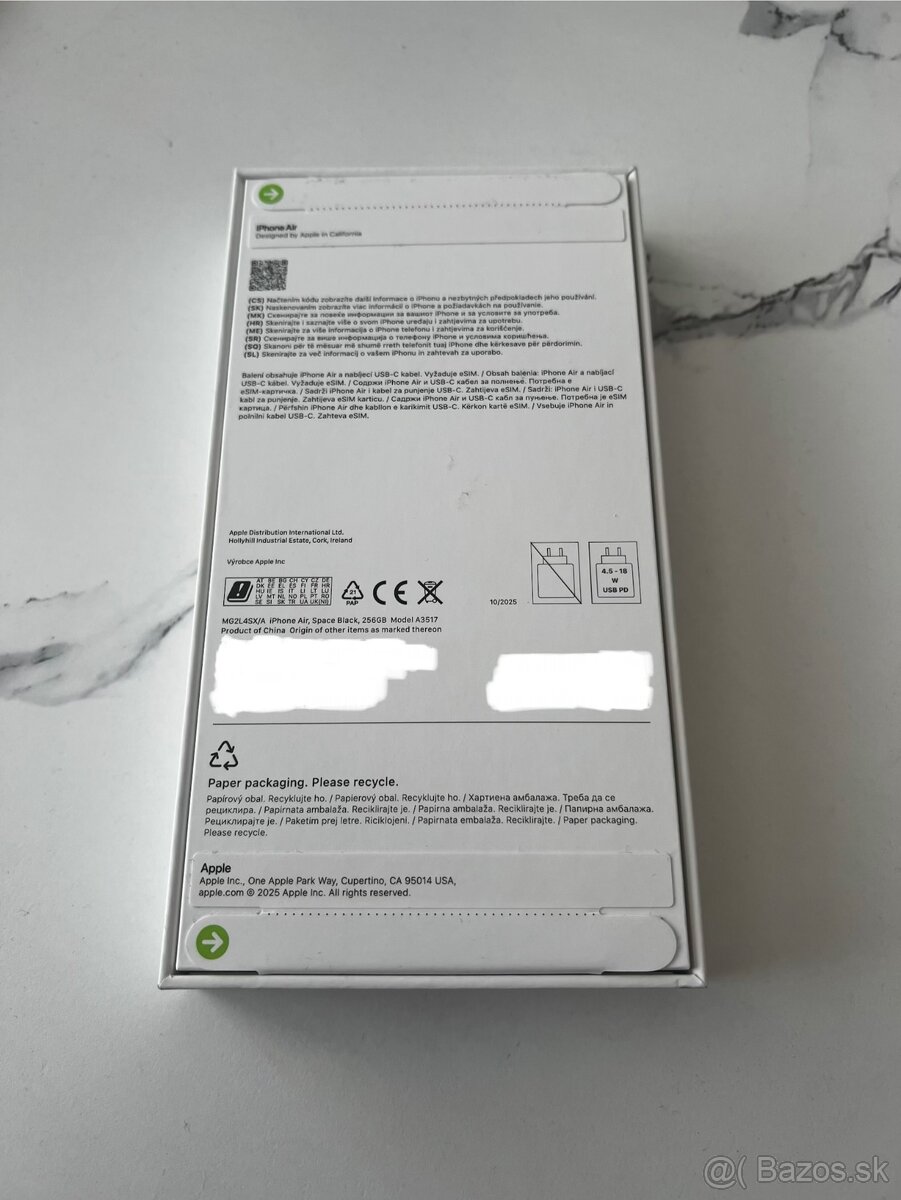 Predám iPhone Air 256GB čierny - 3