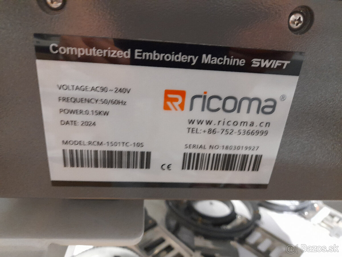 Vyšívací stroj 15-ihlový Ricoma TC-1501-10S - 3
