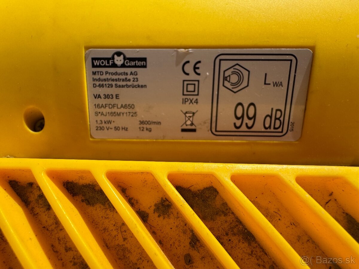 Vertikutator wolf garten va 303e - 3