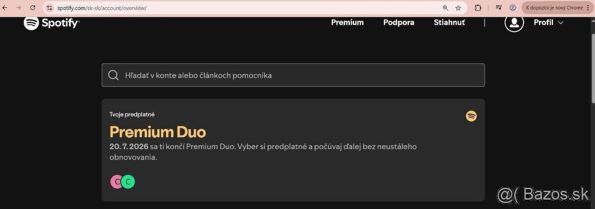 YouTube, Spotify PREMIUM individual 3/6 mesiacov alebo DUO - 3