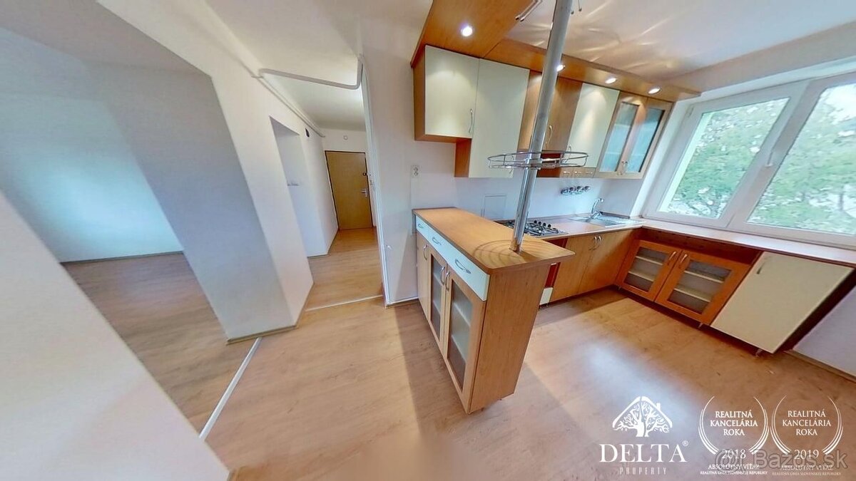 DELTA - Zrekonštruovaný a dispozične zmenený 2-izbový byt s - 3