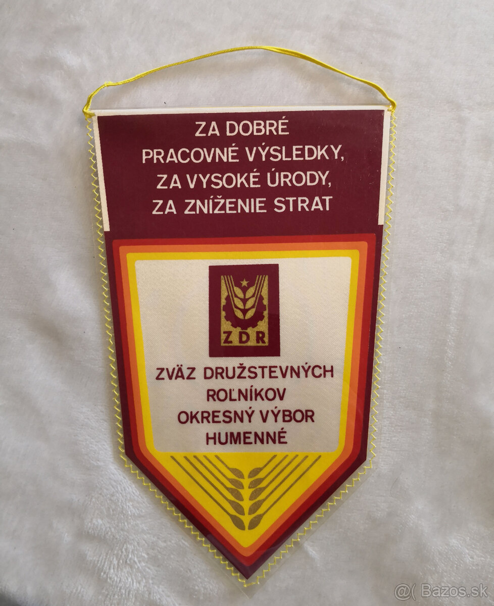 Zberateľská vlajka Žatva 1982 - 3