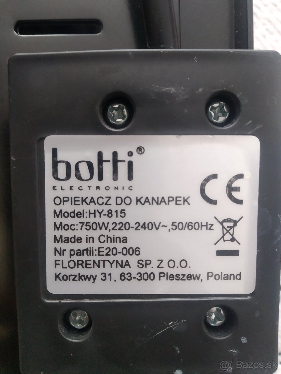 Sendvičovač Botti HY-815 - 3