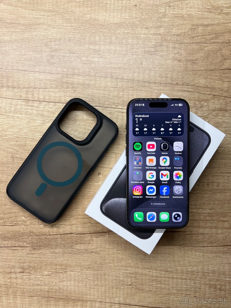 Apple iPhone 15 Pro,256gb,Black,TOP STAV,PREDÁM-VYMENÍM - 3