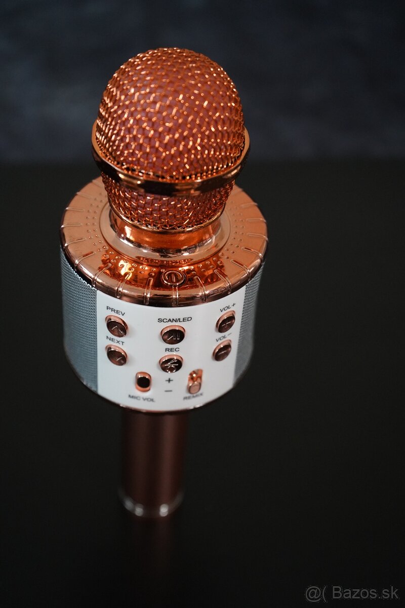 Bluetooth bezdrôtový karaoke mikrofón 4 v1 - ShinePick CT007 - 3