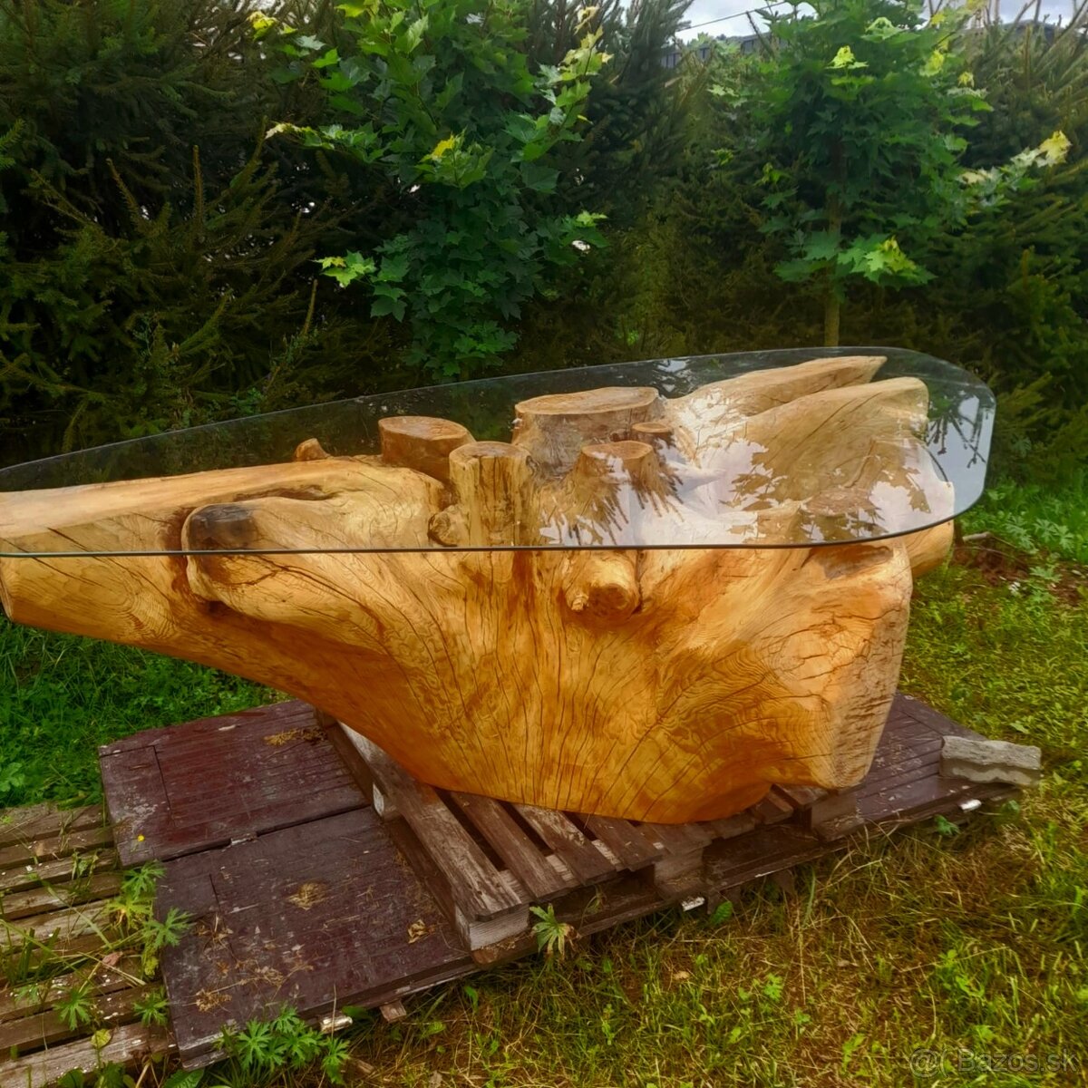 Stôl z koreňa stromu/smrek - 3