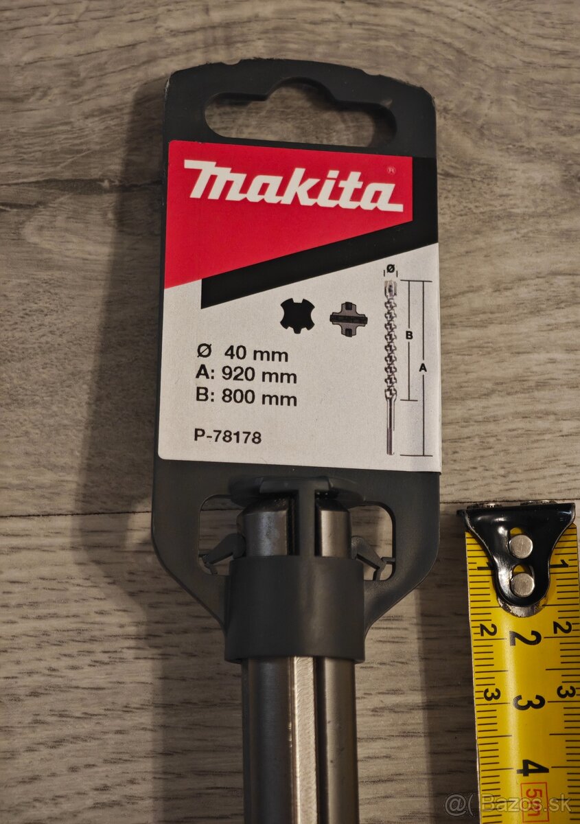 Vrták SDS-MAX Makita 40mm x 920mm, úplne nový - 3