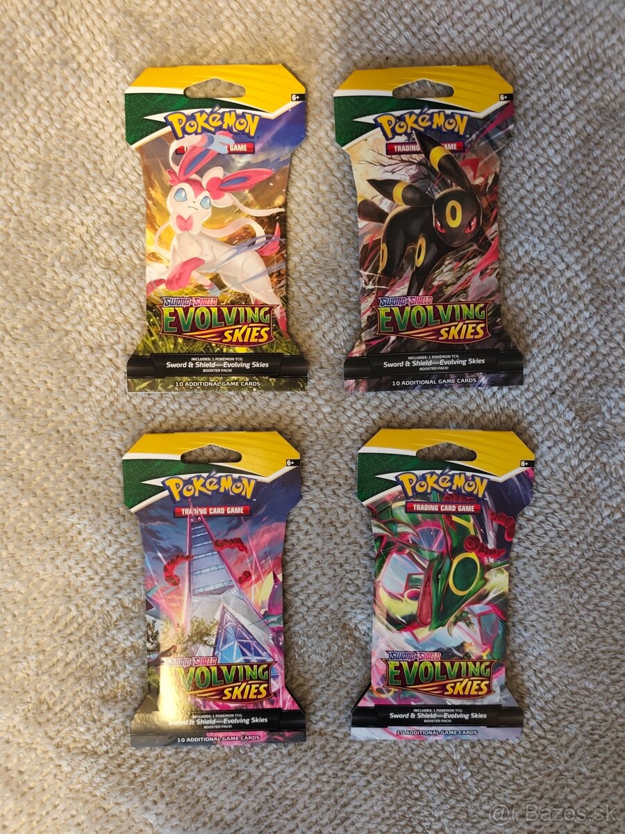 Evolving skies sleeved booster packs - 3