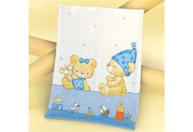 DETSKÁ DEKA slabomodrá 130 x 160cm + darček - 3