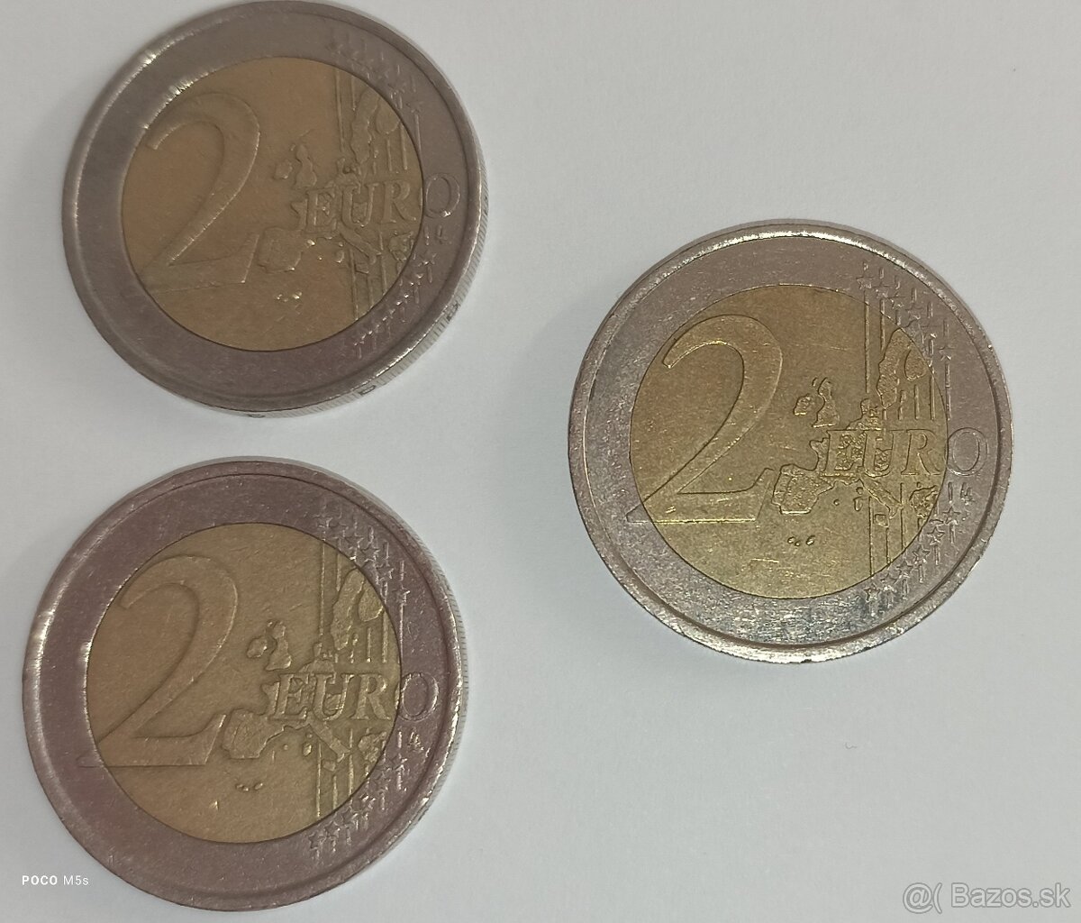 Portugalsko 2 eurá 2002 s chybami razenia vzácna unikátna mi - 3