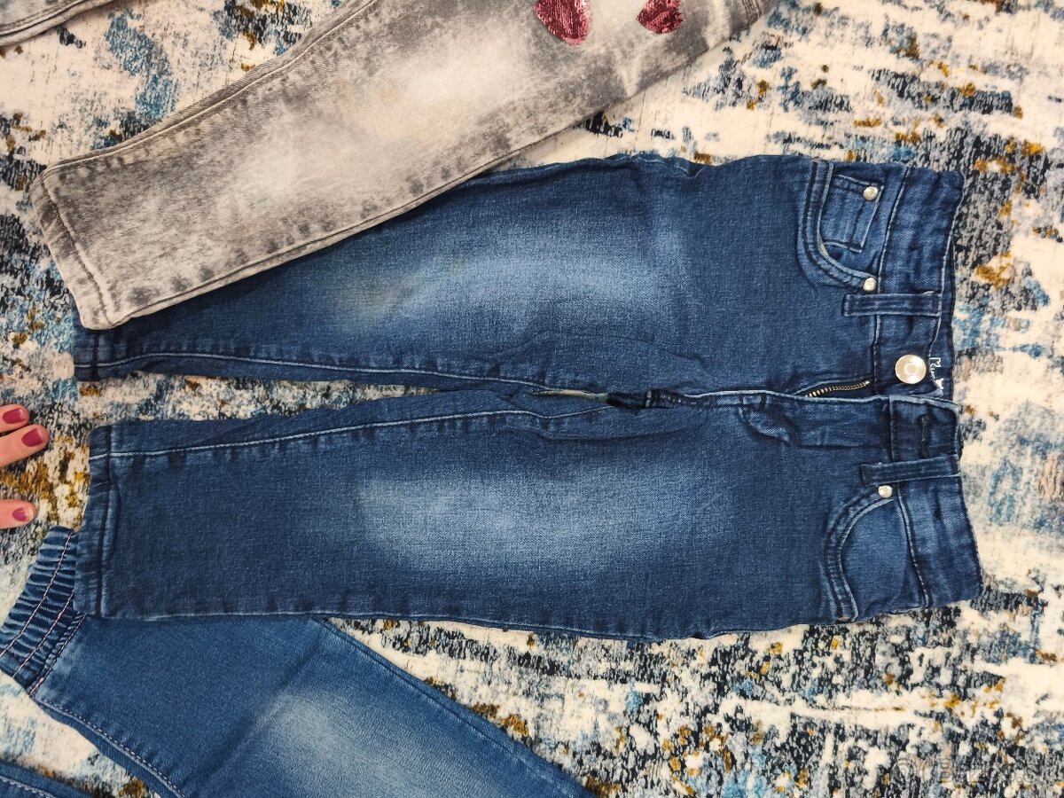 Dievčenské džínsy 86/92, 92,98 - 3