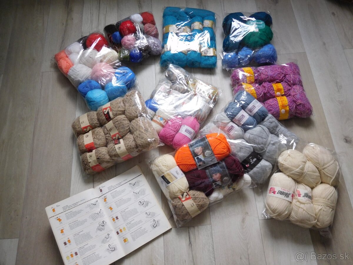 Vlna na ďalšiu tvorbu, čelenky, ponožky, čiapky, - 3