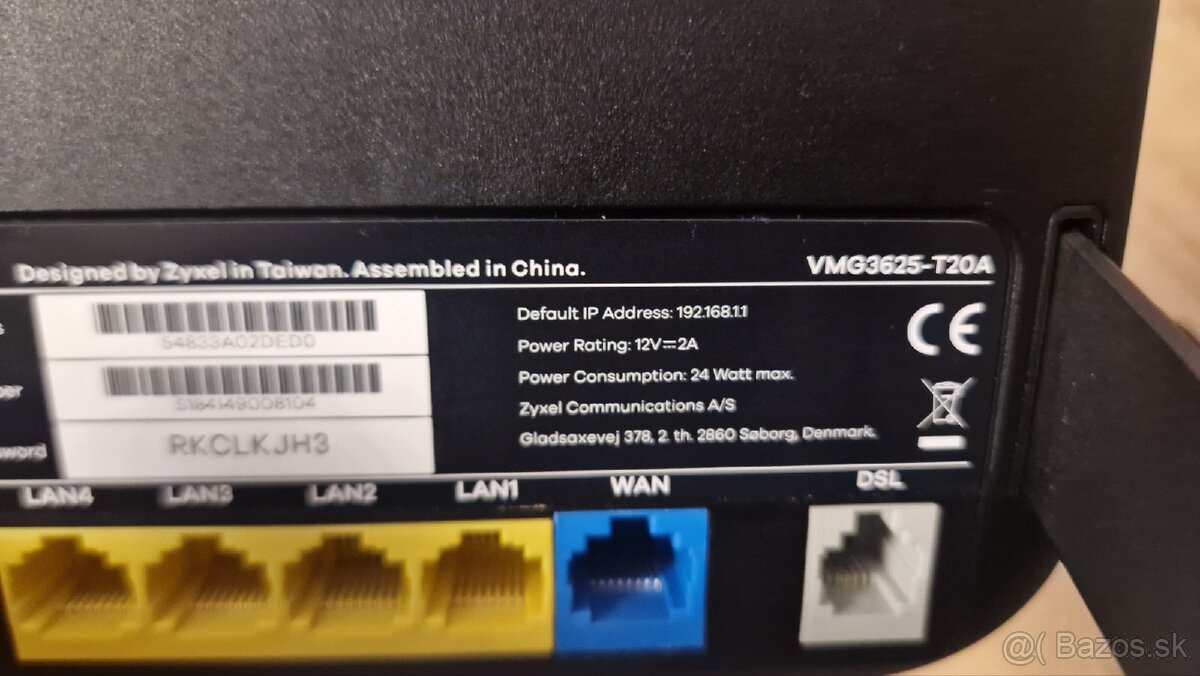 Predam router ZyXEL VMG3625-T20A, AC1200 VDSL2 - 3