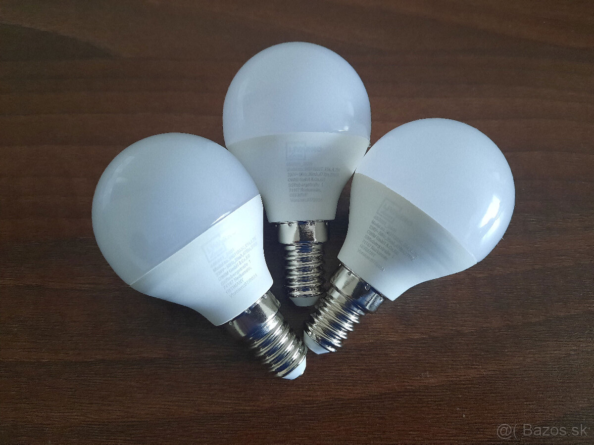 Nové úsporné LED žiarovky (E14) – teplá biela - 3