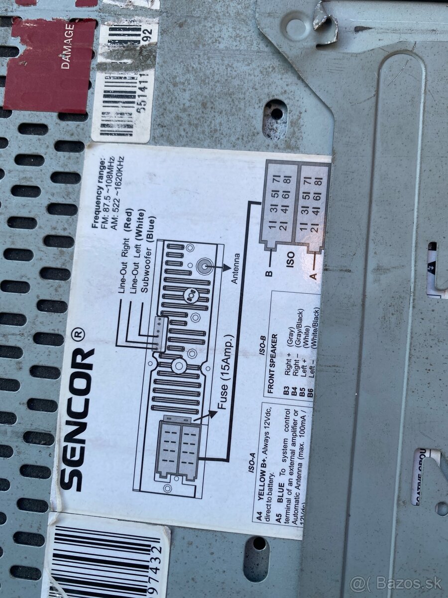 Predám autorádio Sencor SCD-8314MR - 3