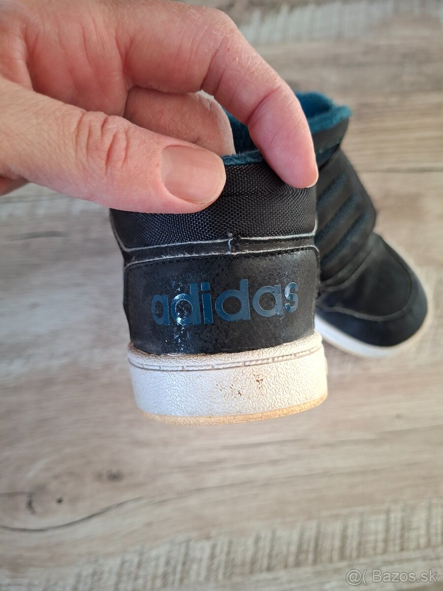 Zateplené čierne tenisky Adidas č.27 - 3