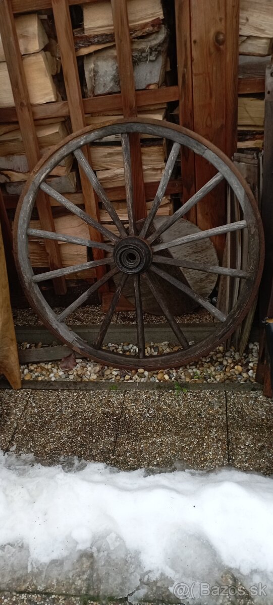 Staré drevené kolesá 2 - 3