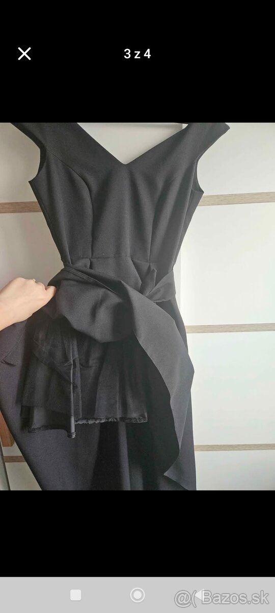 🖤 Čierne romantické šaty veľkosť M - 3