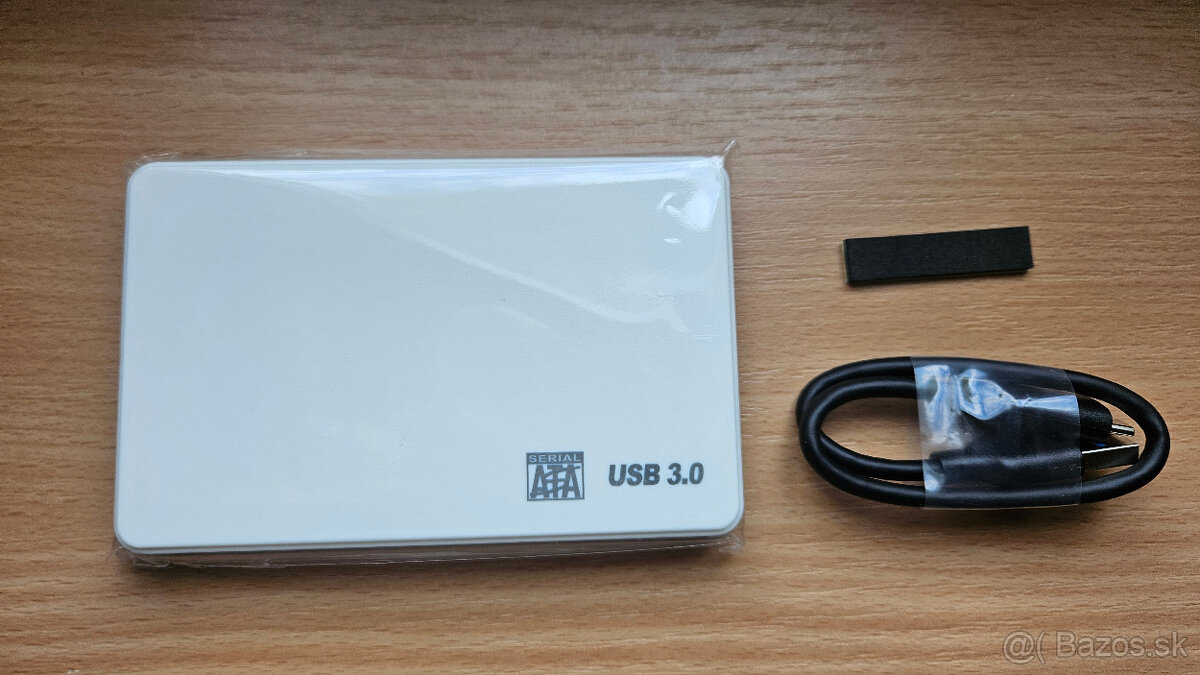 Externý BOX USB3.0 na 2.5'' SATA HDD/SSD - biely - 3
