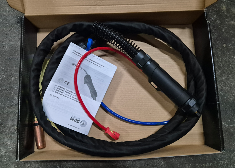 Profi zvárací horák Abicor Binzel MB 401 D (3m) - NOVÝ - 3