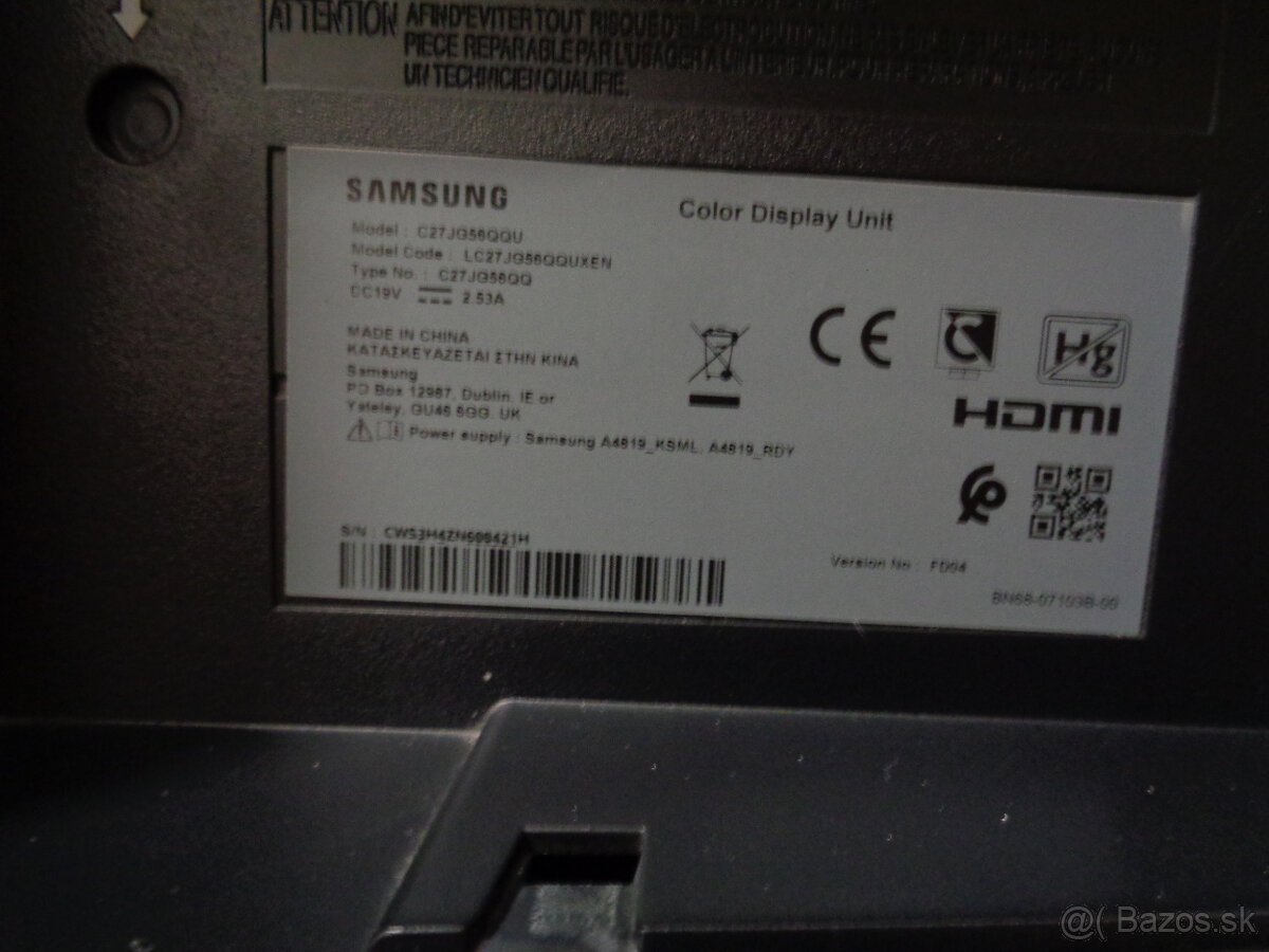 Samsung 27" QHD - 3