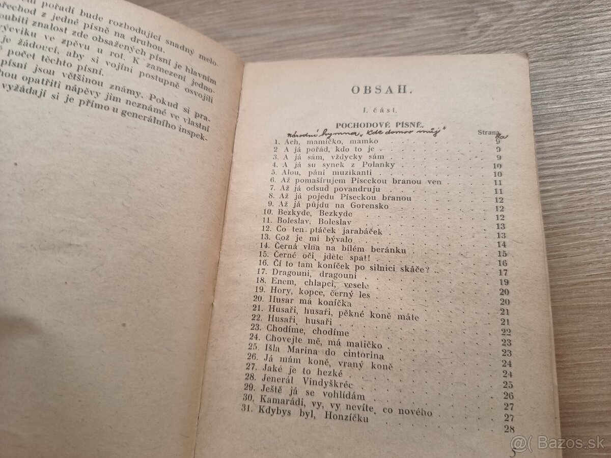Služební kniha Vládního vojska - Vojenský zpevník 1940 - 3