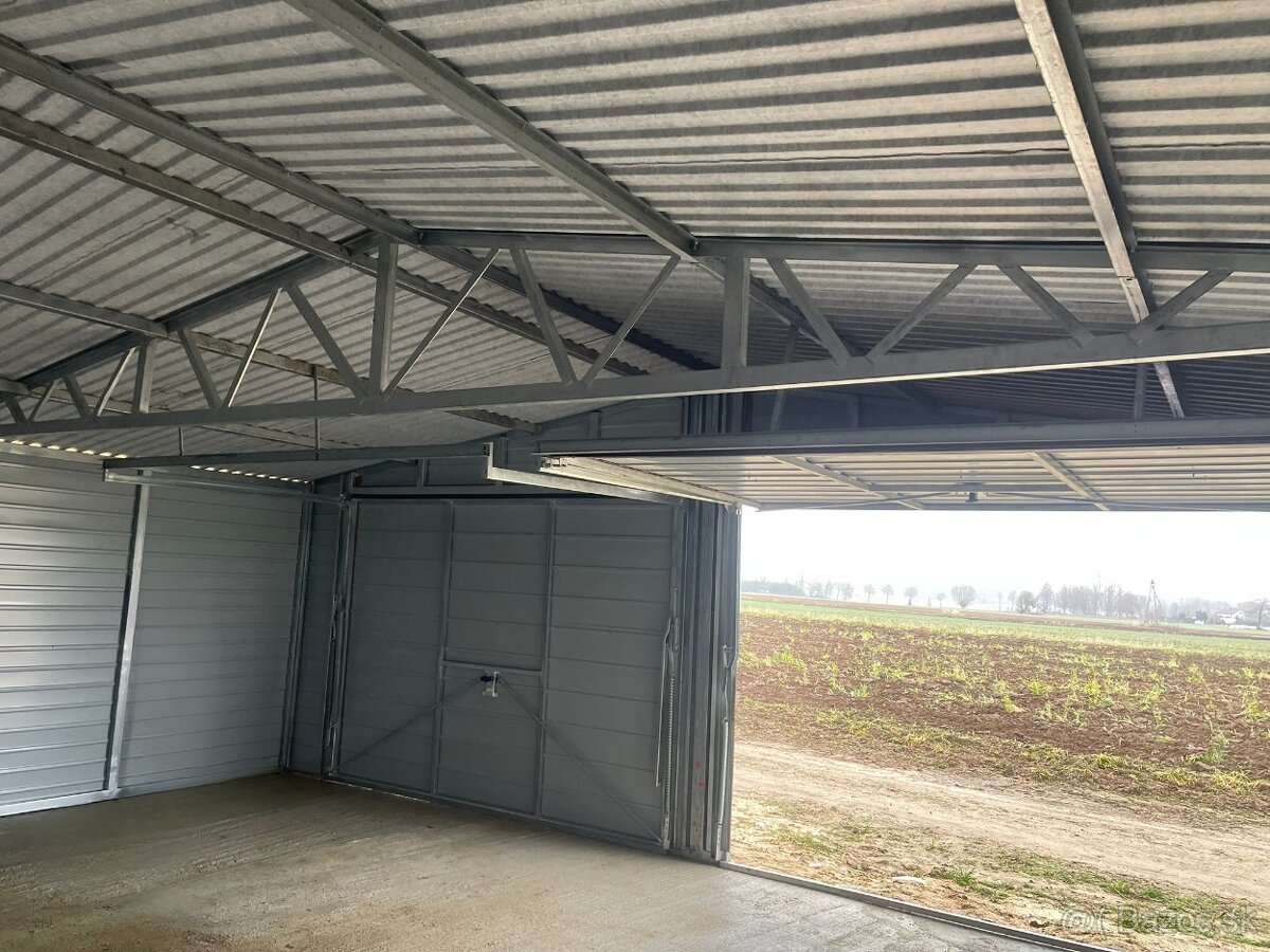 Plechová garáž 6x5,5m - 3