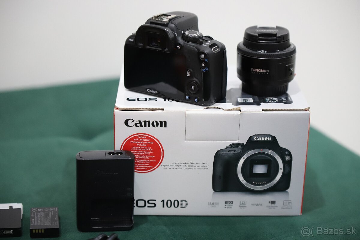 Canon EOS 100D + YN 50mm 1.8 + Prísl. - 3