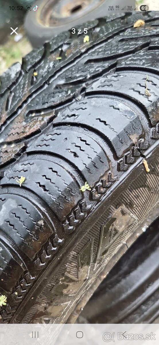 Predám komplet obuté 4X zimné pneo - 3