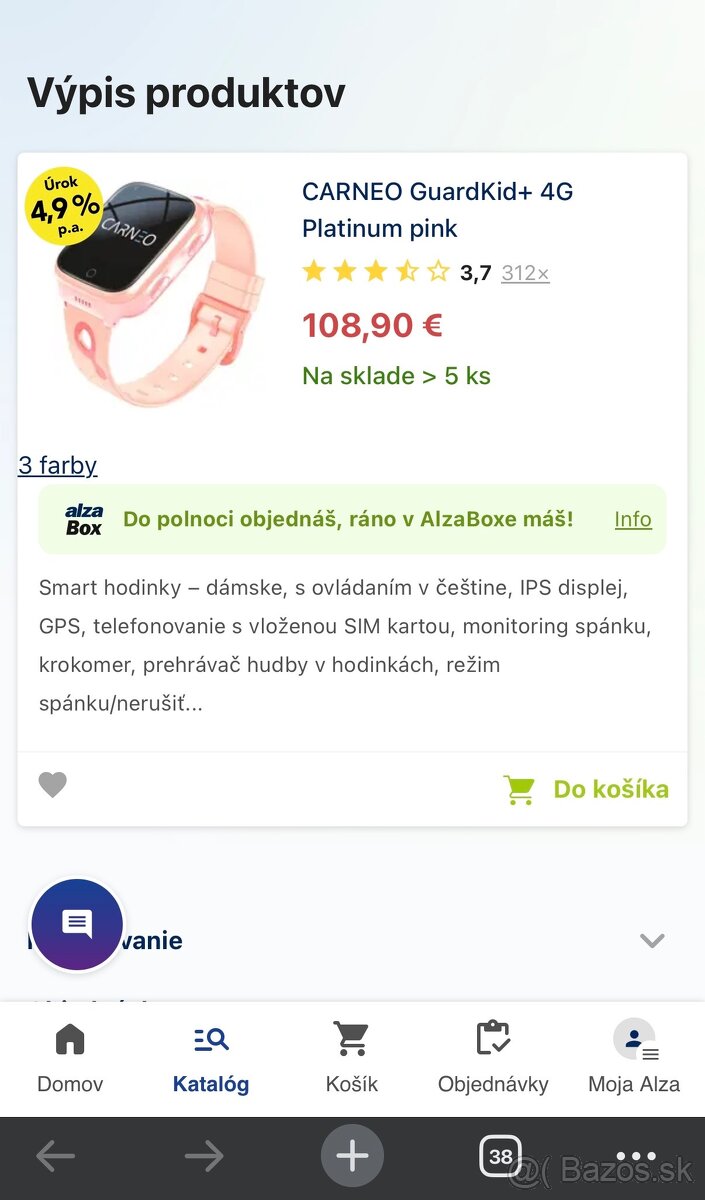 Dievčenské smart SIM hodinky - 3