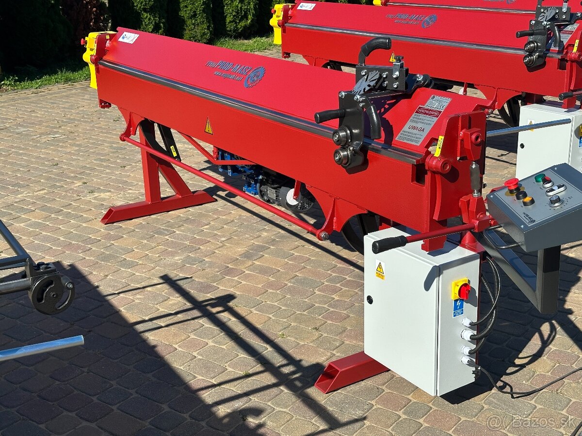 Elektrický ohýbací stroj, ohýbačka, lemovačka na plech, 3m - 3