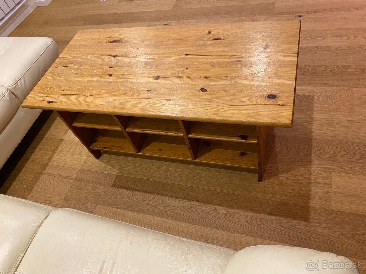 Konferenčný stolík drevený Ikea Leksvik - 3