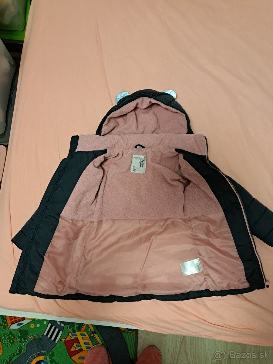 Dievcenska zimna bunda vel. 116 - 3