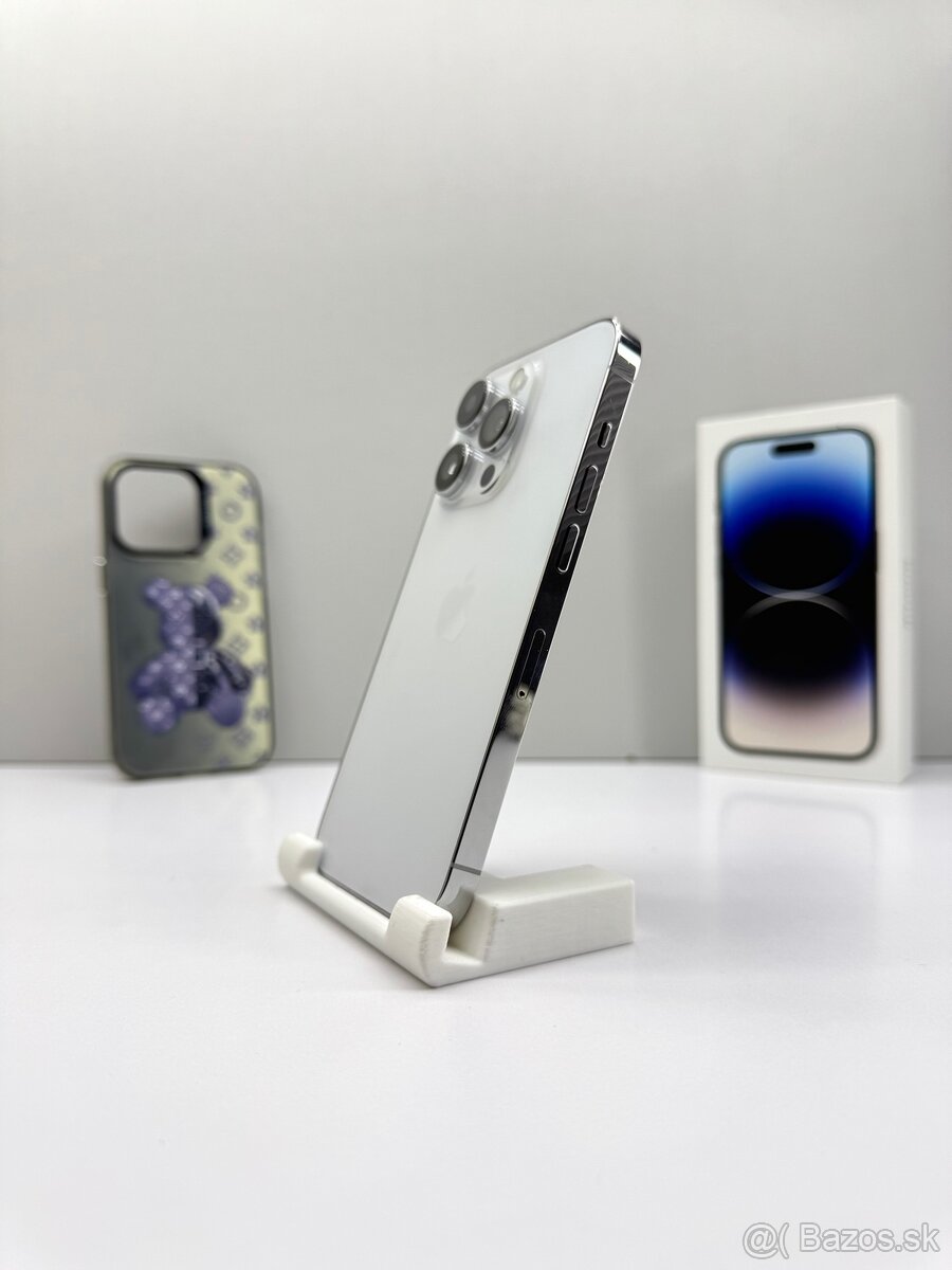 iPhone 14 PRO 128GB SILVER TOP STAV ORIGINÁL+PRÍSLUŠENSTVO - 3