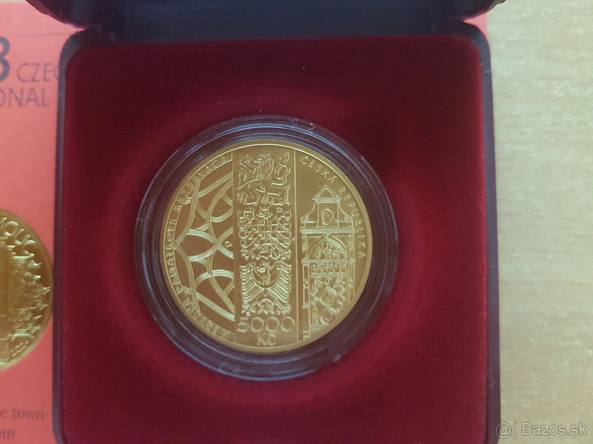 Zlatá minca 5000 Kč Olomouc bk 2024 pod cenu zlata - 3