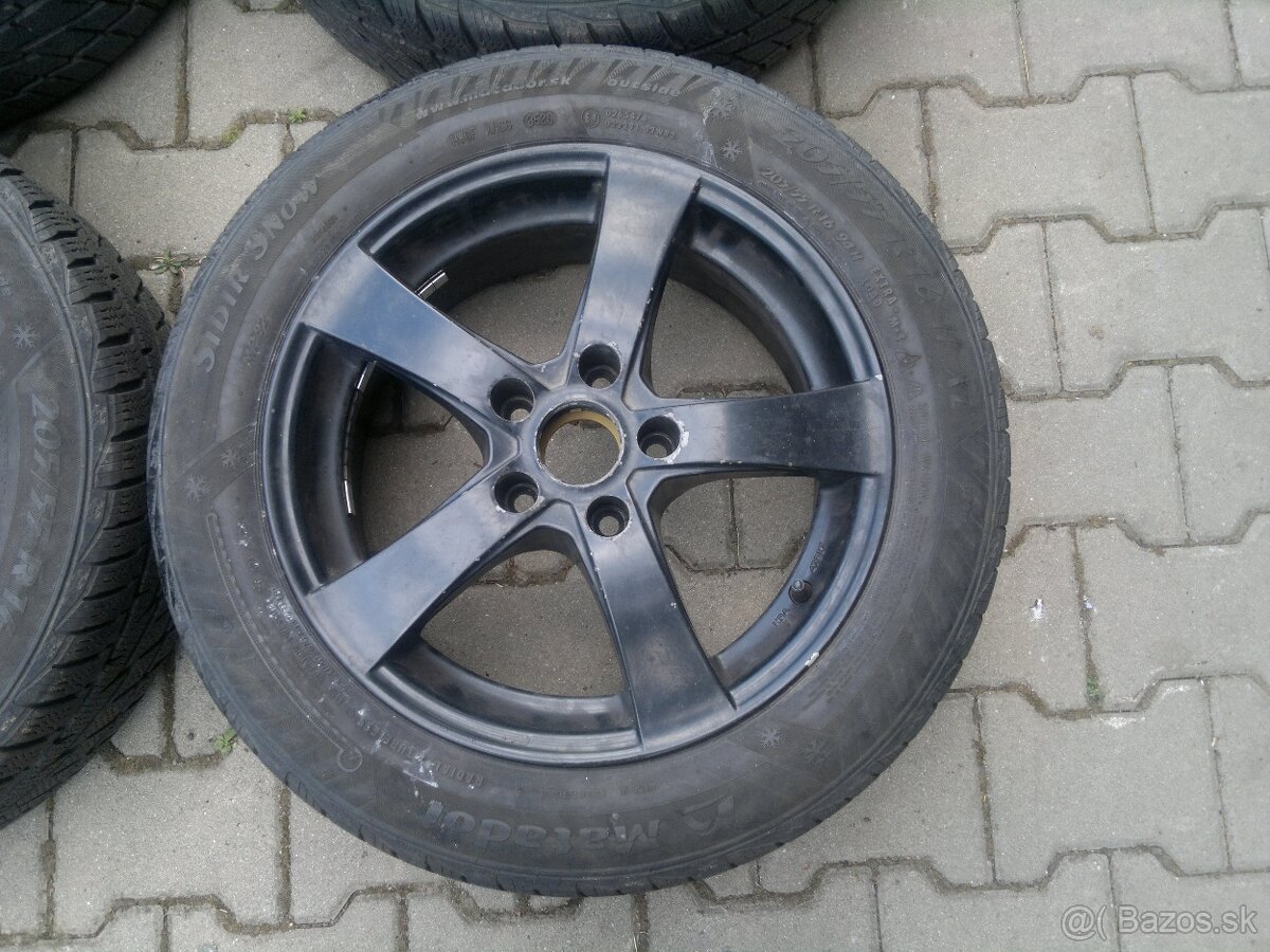 Elektrony Dezent Black Sharan 5x112 r16, zimné pneu. 205/55 - 3