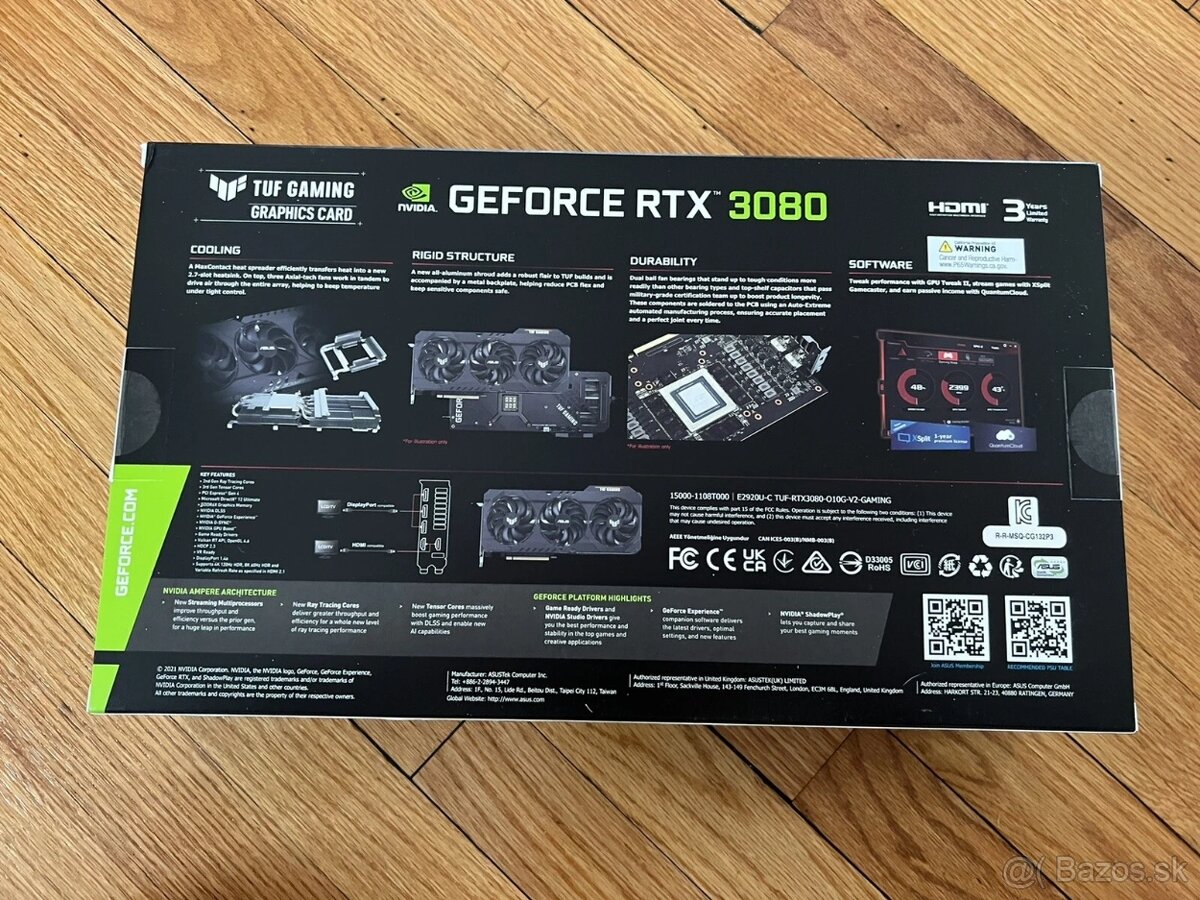 ASUS TUF GeF.orce RTX 3080 GAMING V2 O10G - 3