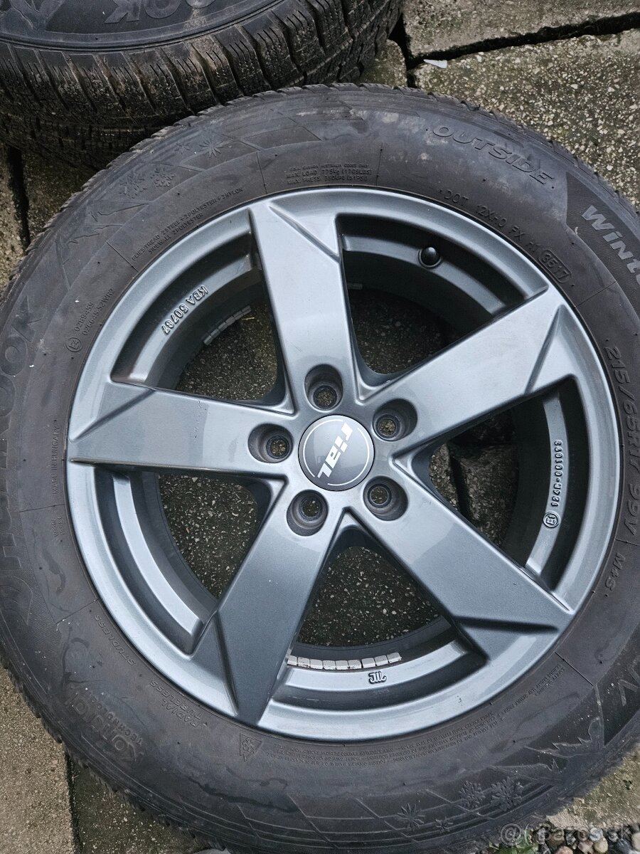 disky Rial Kodiak G - grafitovy 7x17 5x112 ET39 57.1 zimne - 3