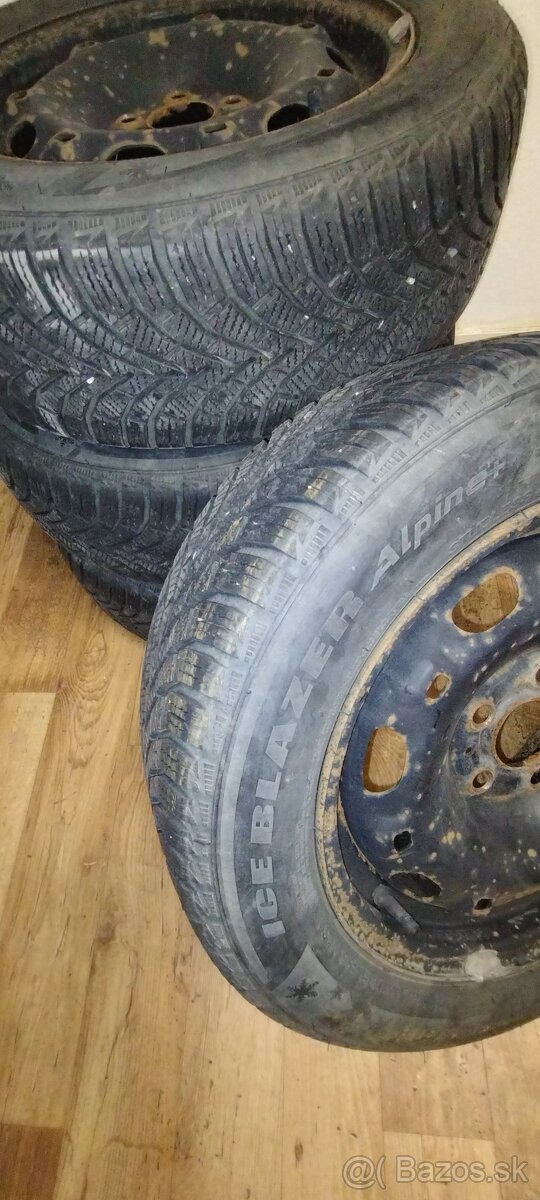 Zimná sada, pneu 185/60R14, disk5x100 fabia - 3