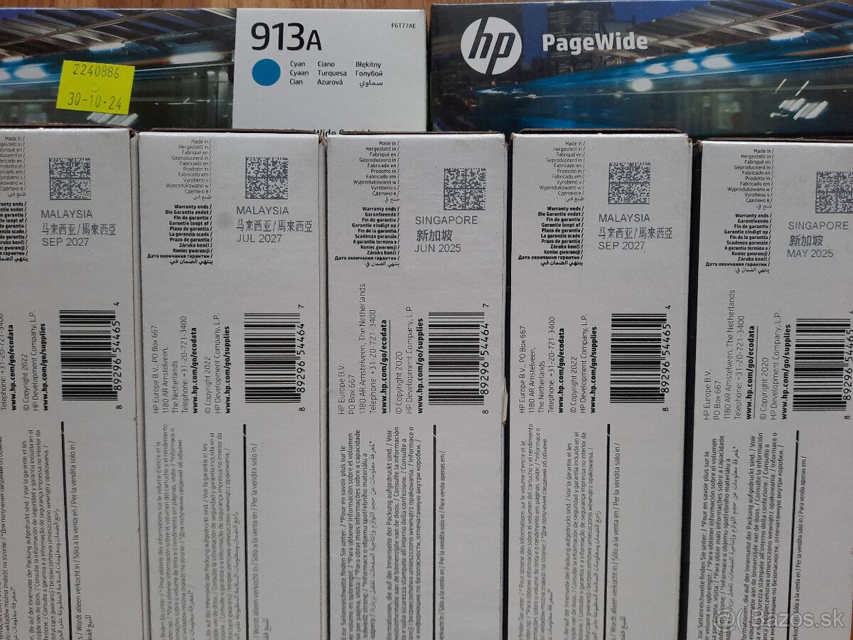 originálne Tonery HP 913a - rôzne farby - 3