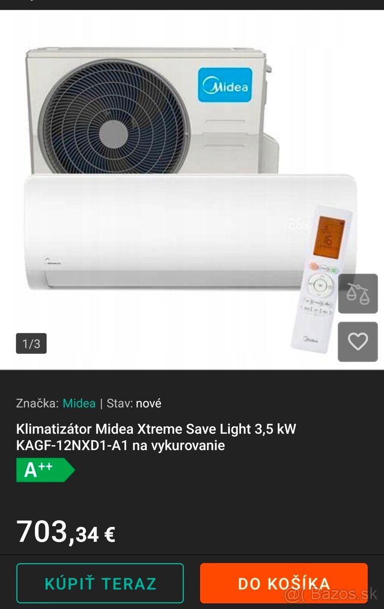 Midea xtreme save light 3,5kw - 3