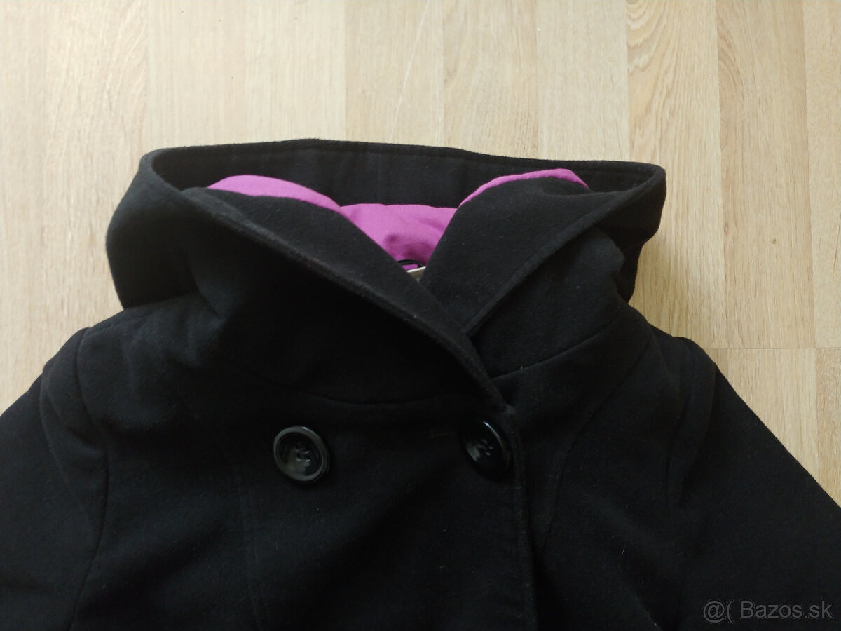 Damska flausova zimna bunda s extra velkou kapucnou, M - 3