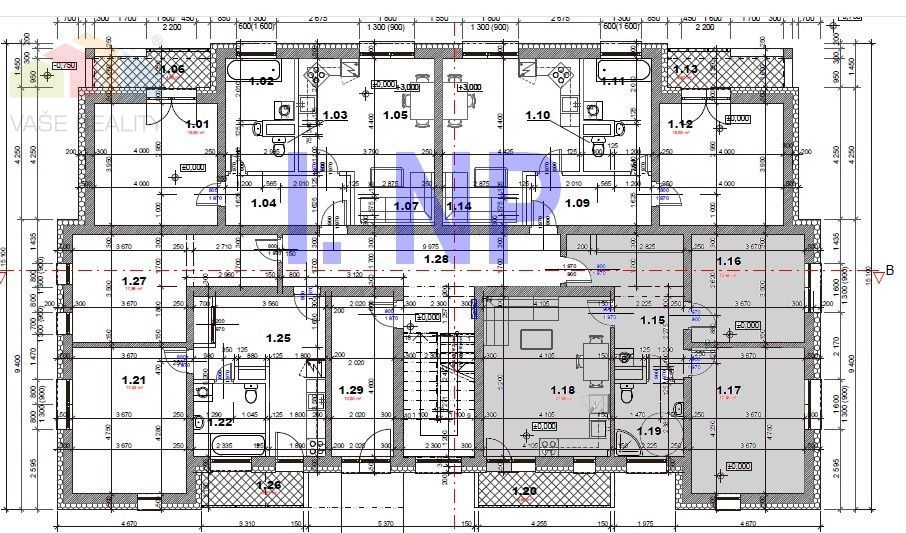PREDAJ 3 IZB BYT 69,29 m² + balkón 4,89 m² , novostavba hol - 3