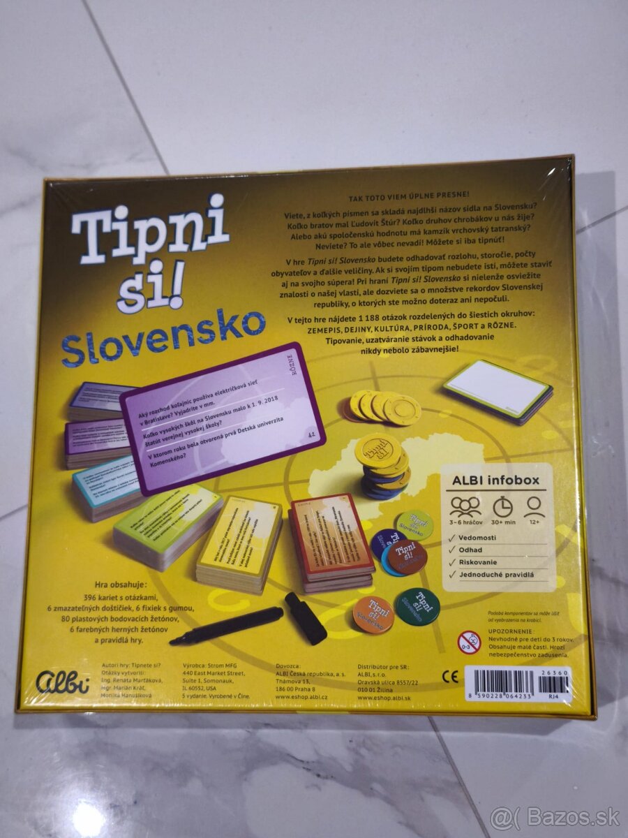 Predám čisto novú hru Tipni si Slovensko od Albi - 3
