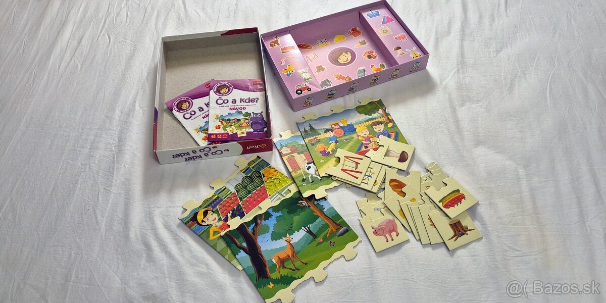 Čo a kde; Učíme sa číslice; Čo sa k sebe hodí? - 3