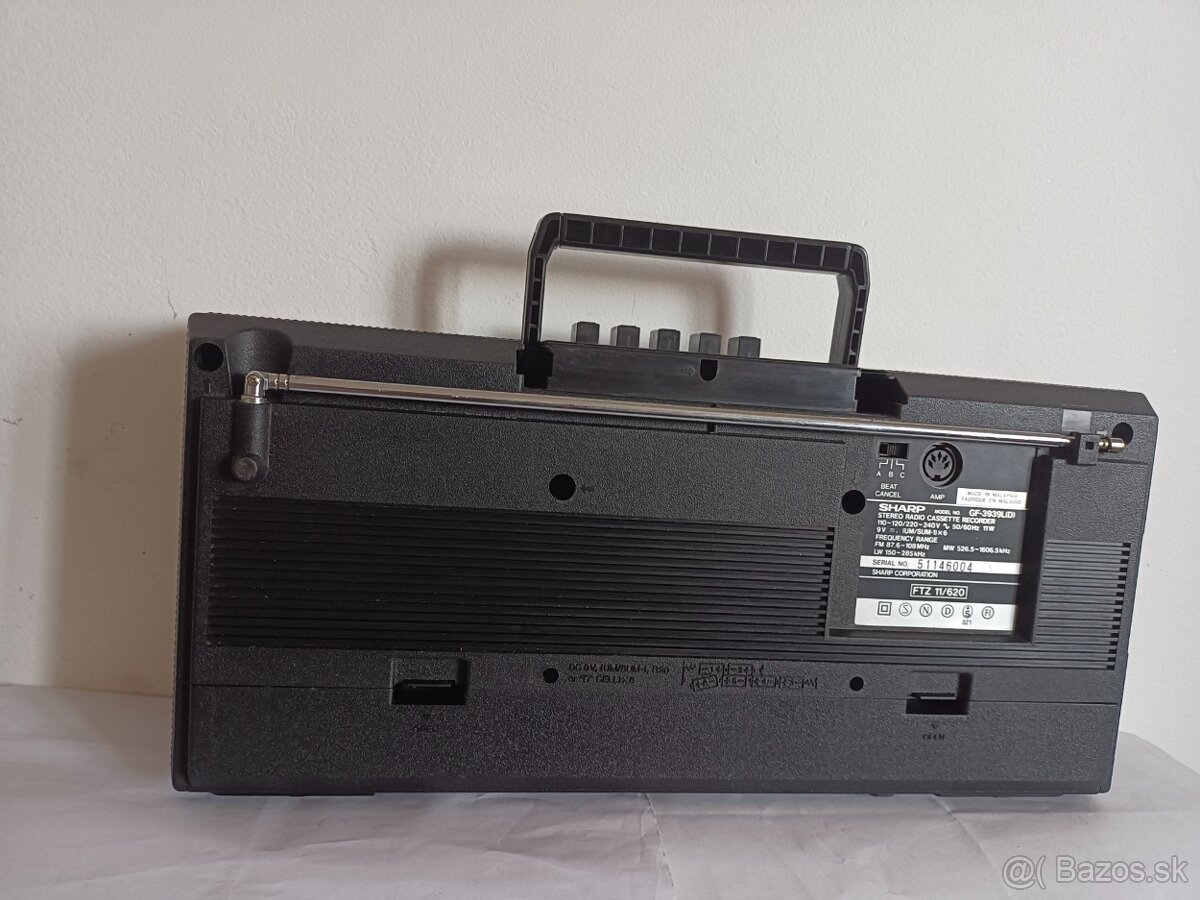 Sharp GF3939, radiomagnetofon retro kazeťák - 3