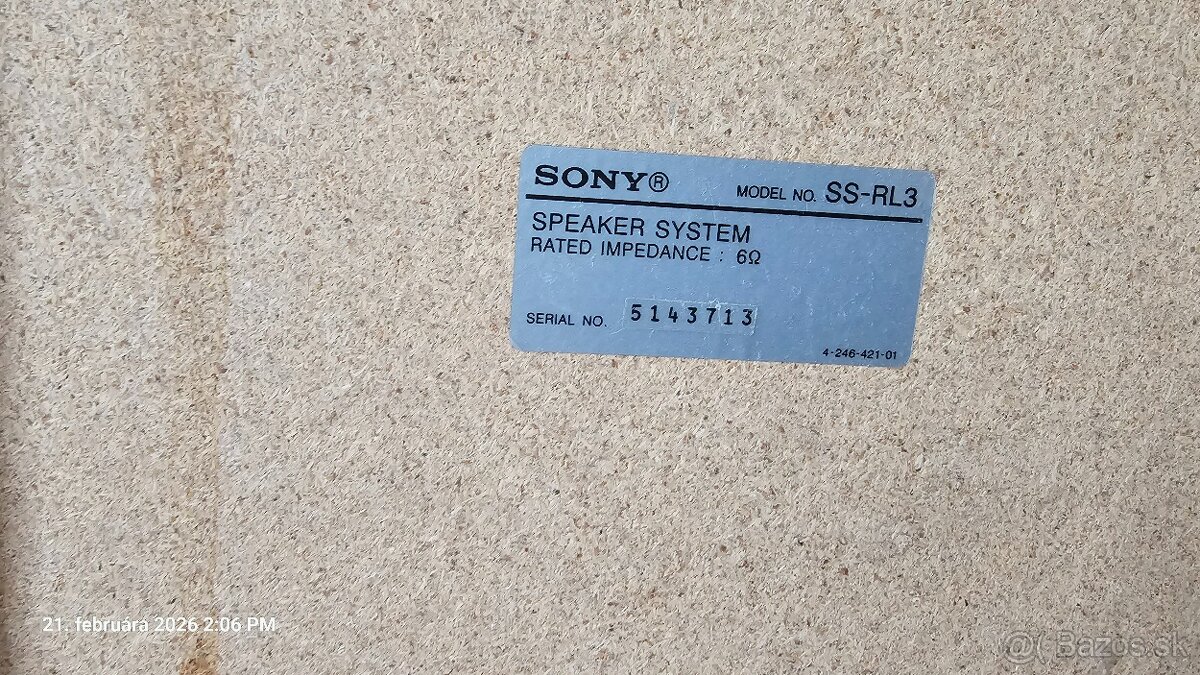 Predap reproduktory Sony SS-RL3 - 3