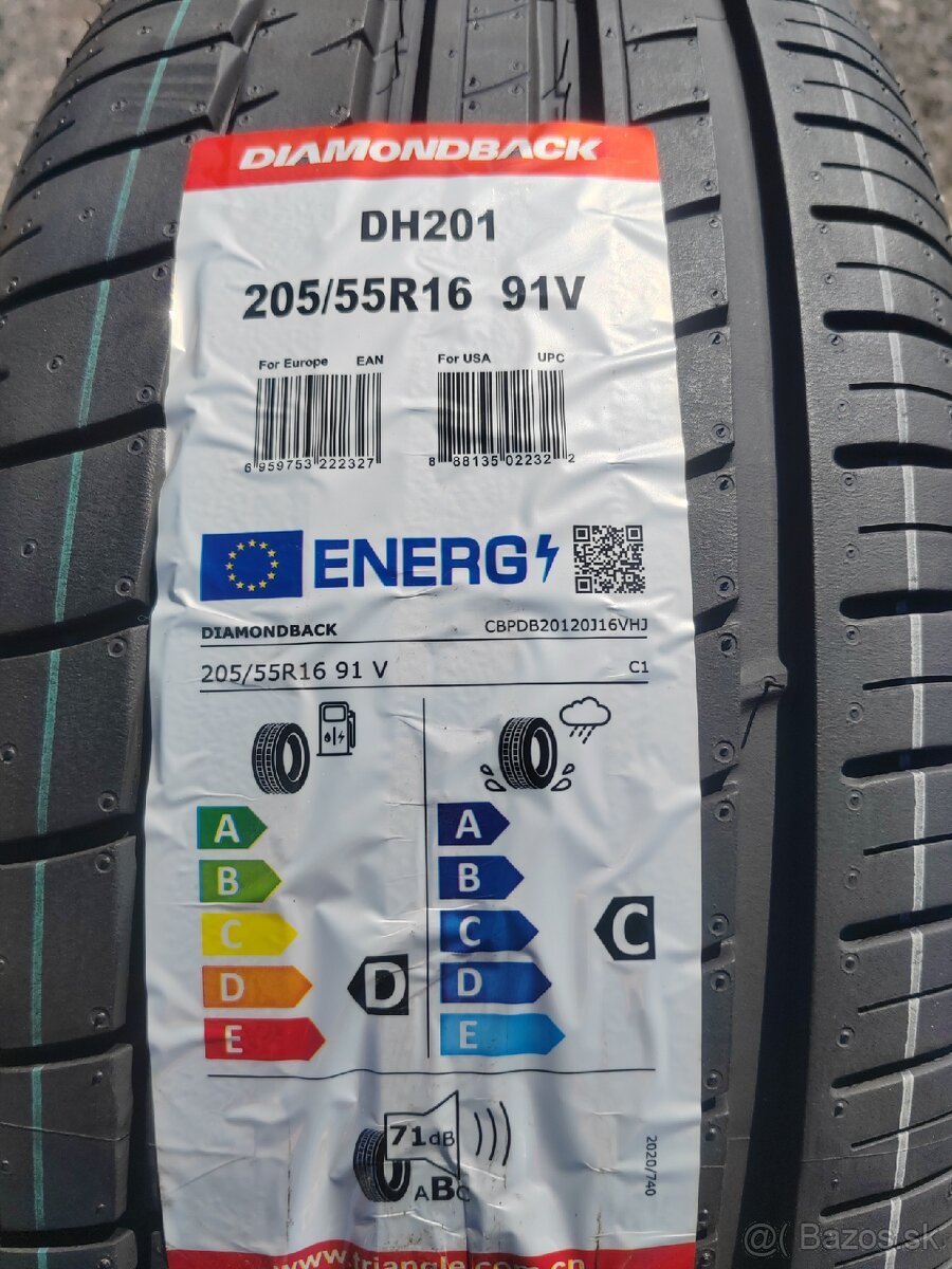 Letné pneu DIAMONDBACK 205/55 r16 - nové - 3